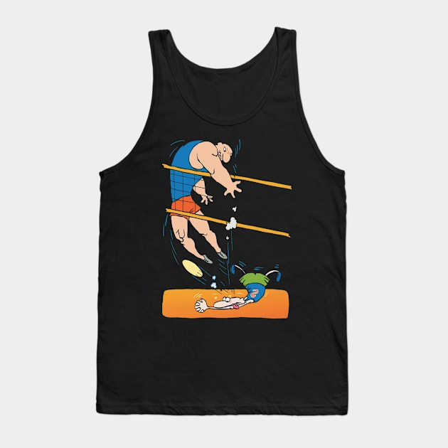 Funny volleyball black Tank Top by Tianna Bahringer